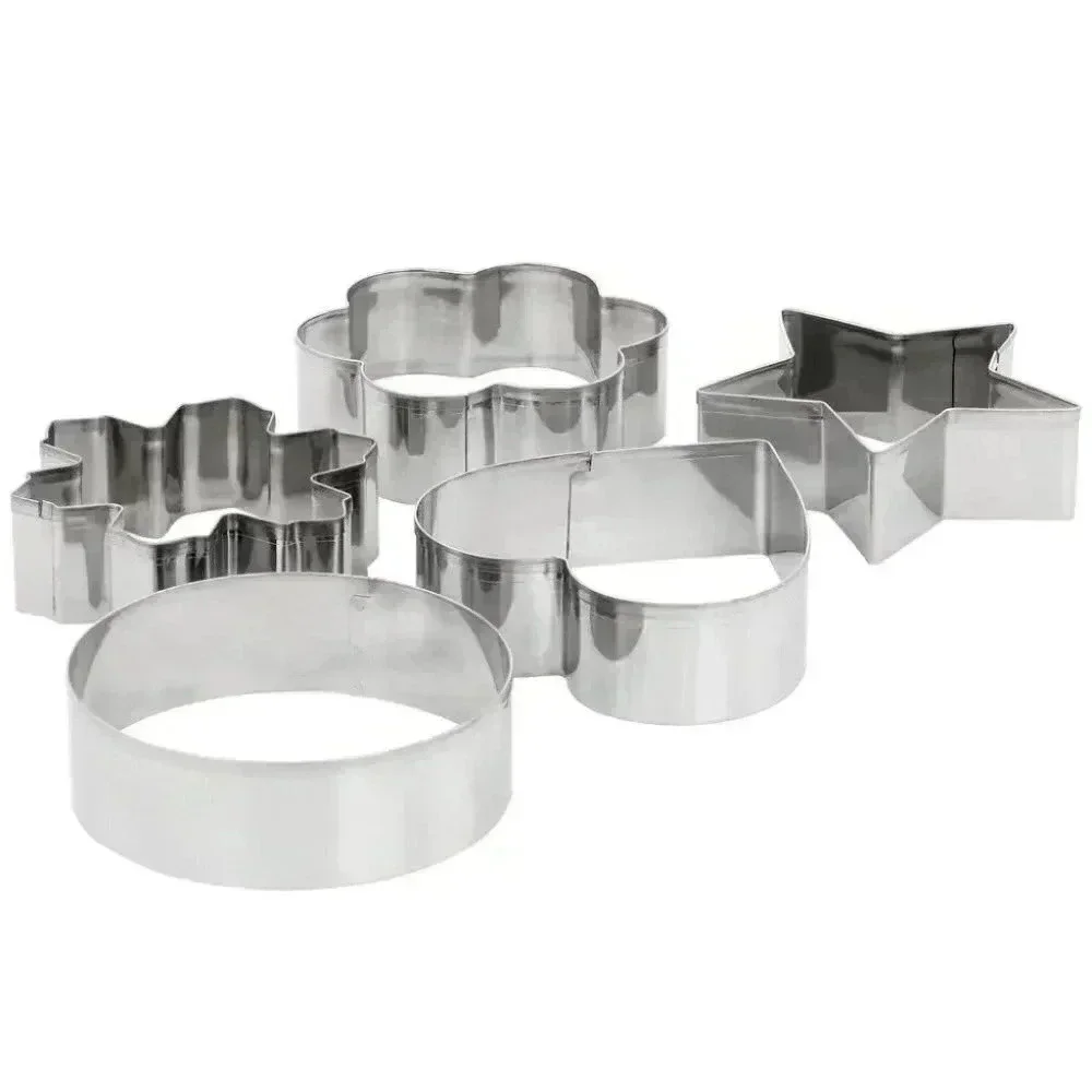 Martha Stewart 5 Piece Stainless Steel Cookie Cutter Set